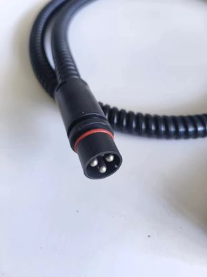 1.5m Engine Heater Cable IP44  Black 16A Low Temperature Resistance Corrugated Hose Line