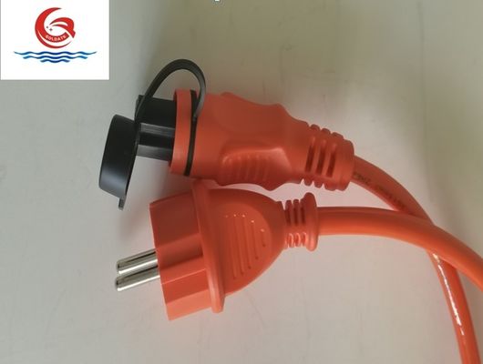Outdoor Orange Engine Heater Power Cord 16A220V Power Extension Cable