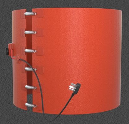 Orange Lithium Battery Heater Customized Oil Bucket Silicone Rubber Heating Pad