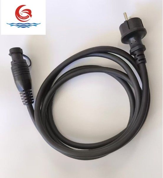 Waterproof power cord 2.5m European standards IP44 Rubber thread Oil resistant, corrosion-resistant